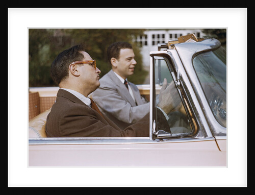 Businessmen Carpooling to Work in Convertible by Anonymous
