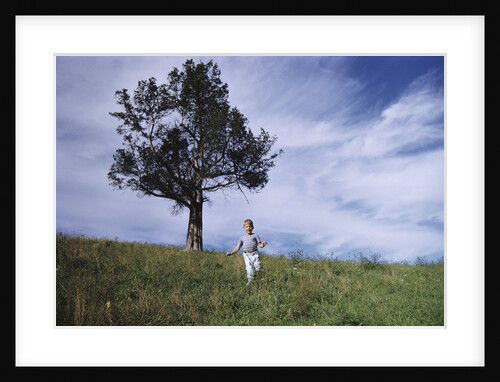 Boy Running Down Hill by Anonymous