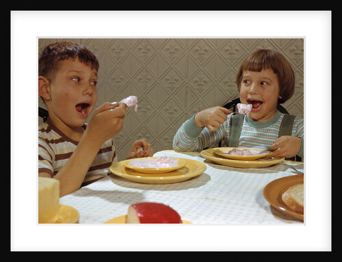 Children Eating Melting Ice Cream by Anonymous