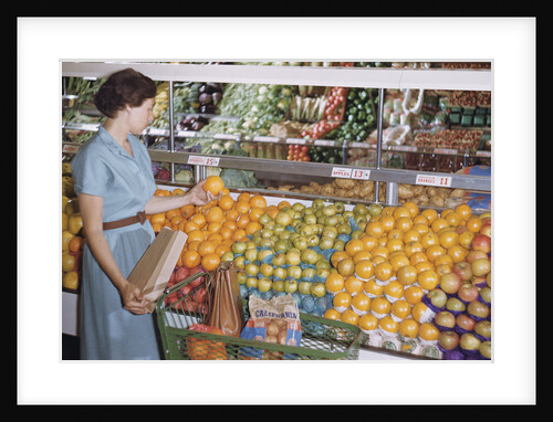 Woman Shopping at Grocery Store by Anonymous