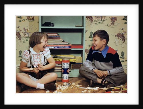Children Playing with Tinkertoys (TM) by Anonymous