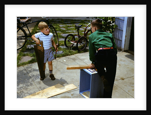 Brothers Working on a Project by Anonymous