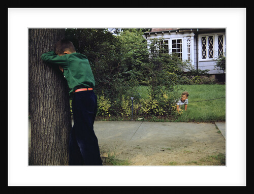Boys Playing Hide and Seek by Anonymous