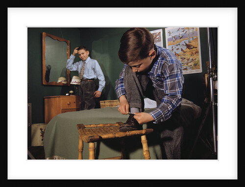 Brothers Getting Dressed by Anonymous