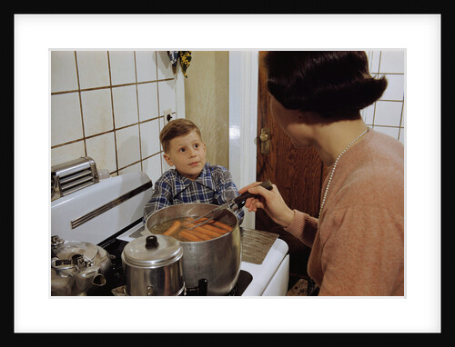 Boy Waiting for a Hot Dog by Anonymous