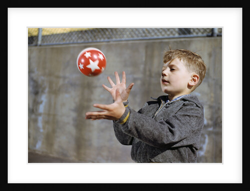 Boy Catching a Ball by Anonymous
