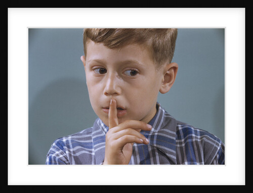 Child Asking for Silence by Anonymous
