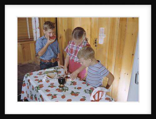 Children Eating Jelly Sandwiches by Anonymous