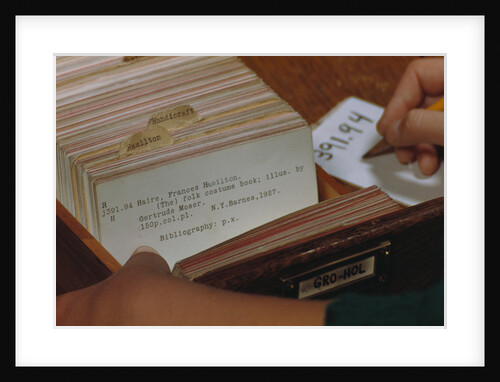 Using Library Card Catalog by Anonymous