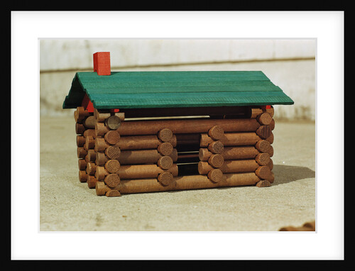 Toy Log Cabin by Anonymous