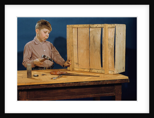 Boy Whistling and Hammering by Anonymous