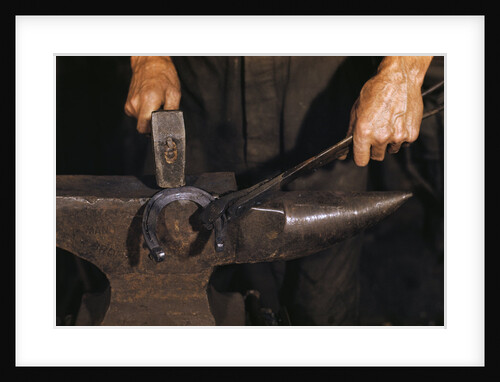 Hammering Horseshoe by Anonymous