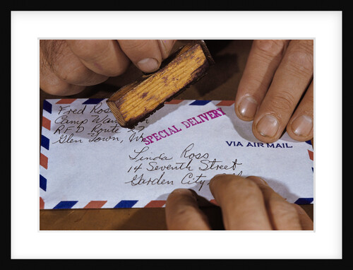 Stamping Letter for Special Delivery by Anonymous