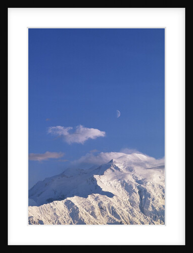 Mount McKinley Under a Half Moon by Anonymous