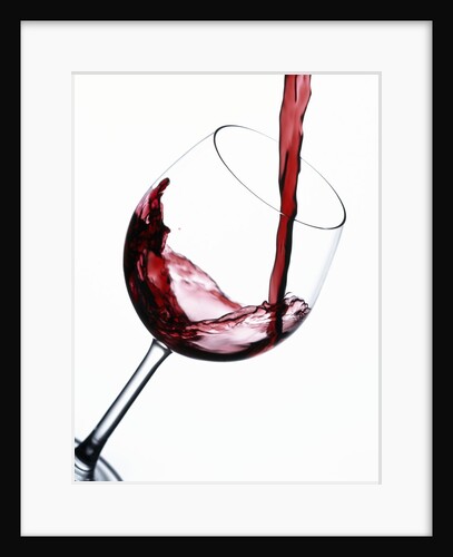 Pouring Red Wine into Wine Glass by Anonymous