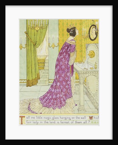 Book Illustration Depicting the Evil Queen by W.C. Drupsteen