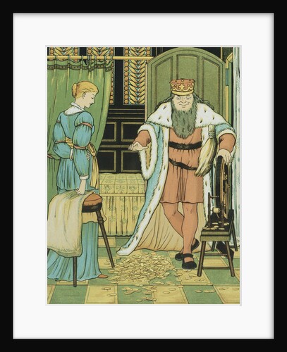 Rumpelstiltskin Book Illustration by George R. Halkett