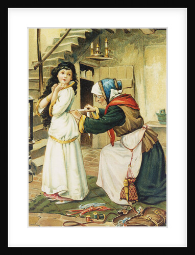 Illustration of Snow White and the Disguised Queen by Ada Dennis