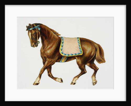 Illustration Depicting a Brown Pony by Anonymous