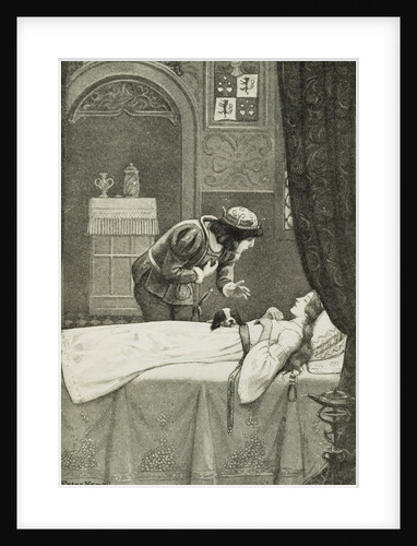 Illustration Depicting the Prince Discovering Sleeping Beauty by Peter Newell