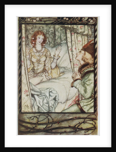 Illustration Depicting Prince Philip Waking Sleeping Beauty by Arthur Rackham
