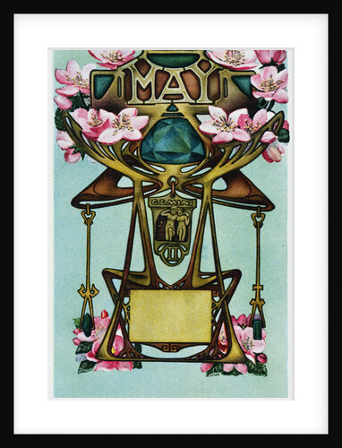 May - Gemini Postcard by Anonymous