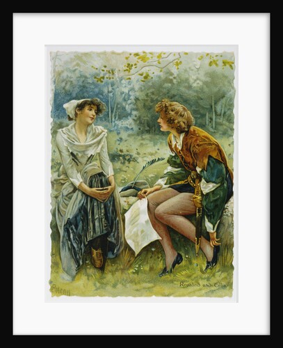 Rosalind and Celia Illustration by Anonymous