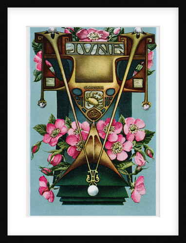 June - Cancer Postcard by Anonymous