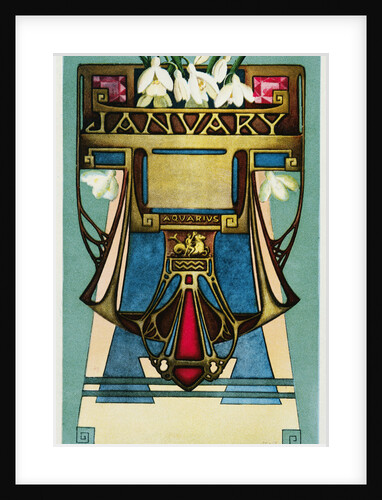 January - Aquarius Postcard by Aenz