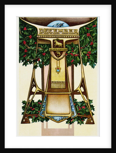 December - Capricornus Postcard by Aenz
