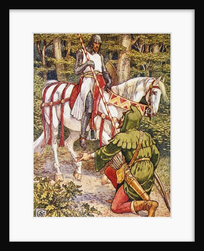 Lyttel John and the Knyghte Book Illustration by Walter Crane