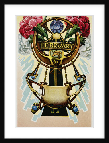February - Pisces Postcard by Aenz