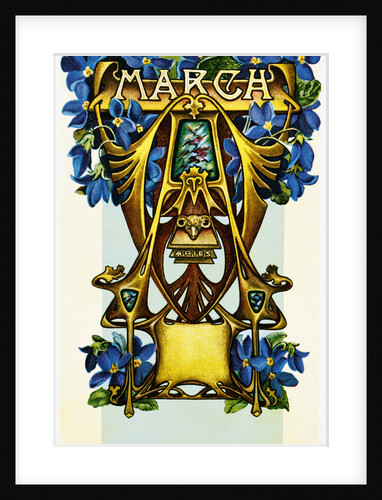 March - Aries Postcard by Aenz