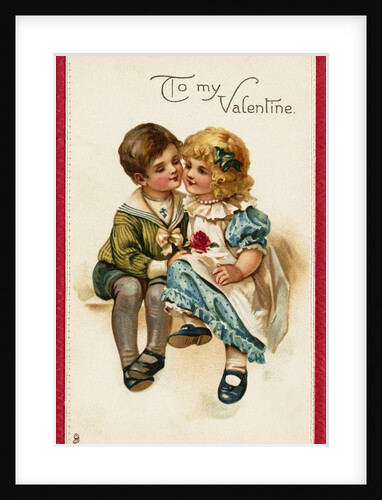 Little Darlings Valentine Postcard by Anonymous