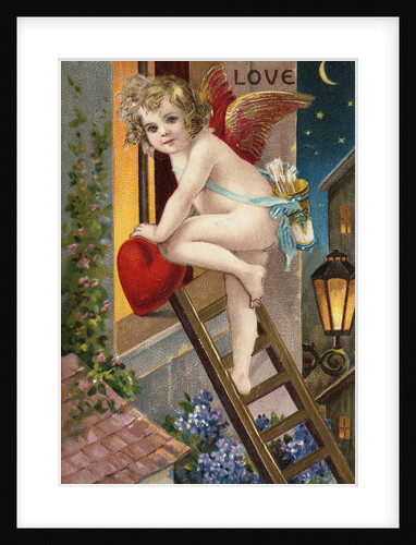 With My Love Valentine Postcard by Anonymous