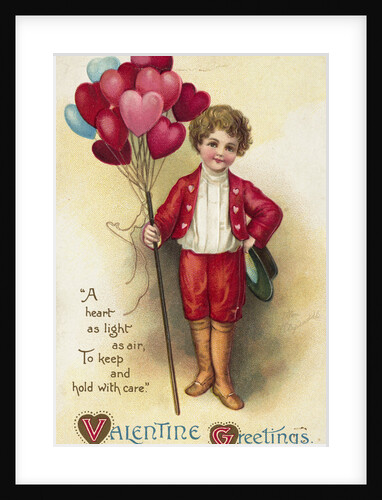 Valentine Greetings Postcard by Ellen H. Clapsaddle