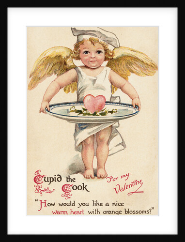 Cupid the Cook Postcard by Anonymous