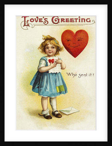 Love's Greeting Postcard by Anonymous