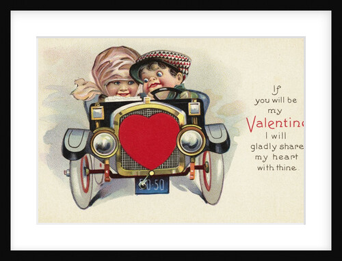 If You Will Be My Valentine Postcard by Anonymous