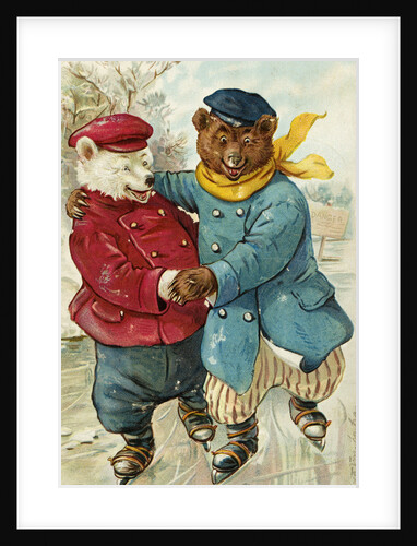 The Ice Bears Beautifully Postcard by Anonymous