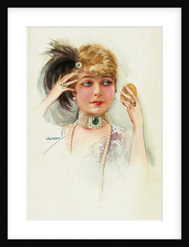 Postcard of a Young Woman by Lotte Usabal