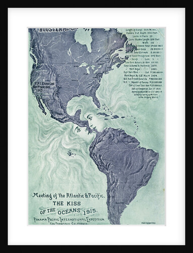 The Kiss of the Oceans Postcard by Anonymous