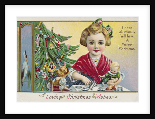 Loving Christmas Wishes: I Hope Your Family Will Have a Merry Christmas Postcard by Anonymous