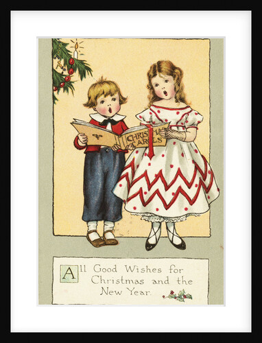 All Good Wishes for Christmas and the New Year Postcard by Anonymous