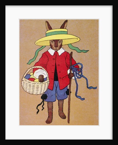 Italian Book Illustration of the Easter Rabbit by Anonymous