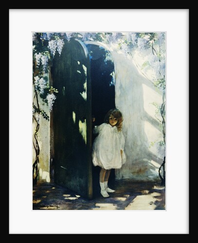 Poster of a Young Girl in a Doorway by Jessie Willcox Smith