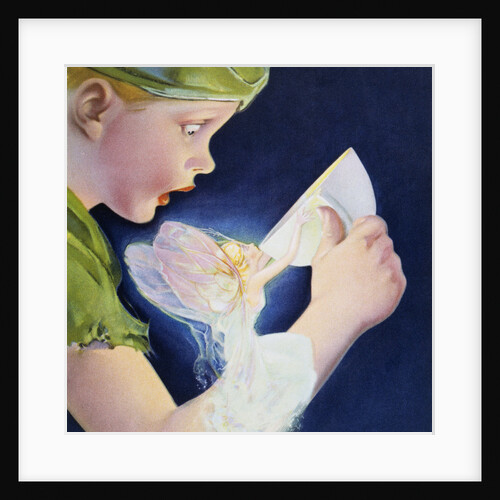 Book Illustration of Tinkerbell Saving Peter Pan by Roy Best