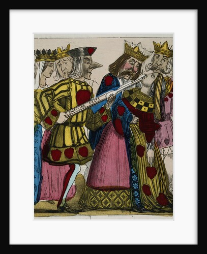Book Illustration of the Queen of Hearts by Anonymous