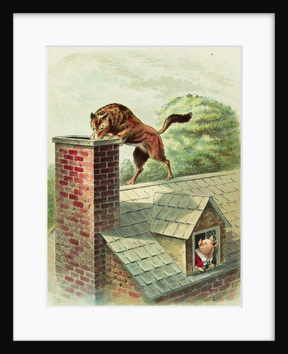 The Wolf Tries to Find a Way Into the Brick House by Blanche Fisher Wright