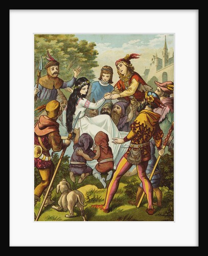 Illustration of Snow White by Blanche Fisher Wright